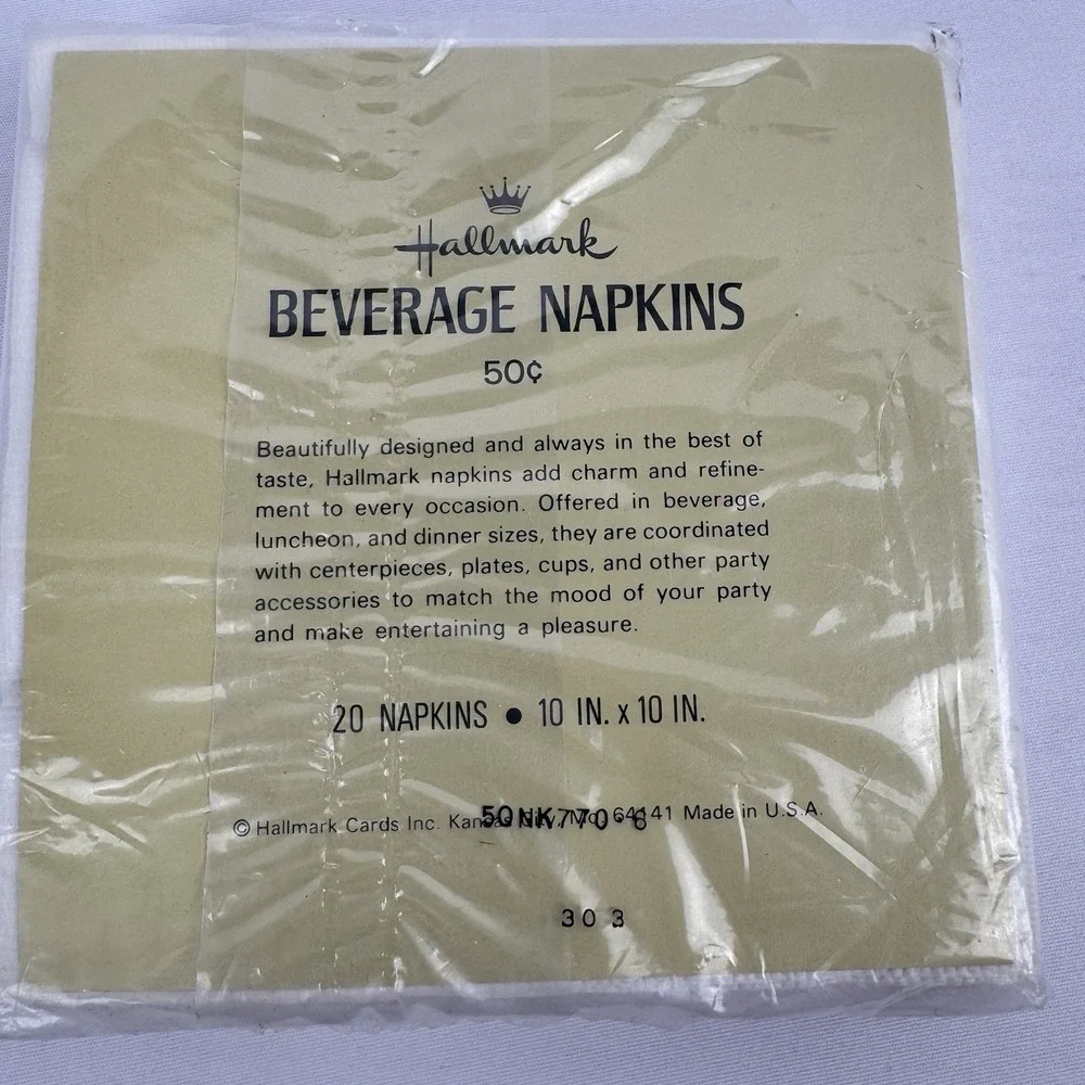 Vintage Hallmark Betsey Clark‎ Paper Beverage Napkins (20) NOS 10x10